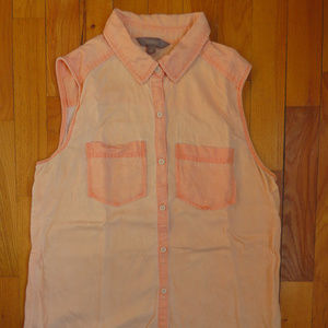 Rubbish sleeveless button-up shirt